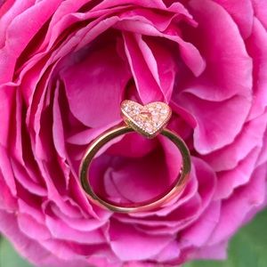 Swarovski heart ring